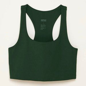 Girlfriend Collective Paloma Racerback Bra in color Moss Sz Small NWT